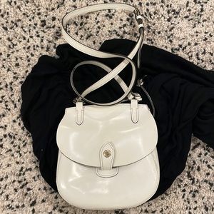 Dooney and Bourke White gloss handbag